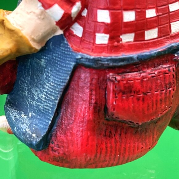 Resin Shelf Sitter Santa Ornament Farmhouse Christmas Green Boots Dangling Legs - Picture 12 of 12